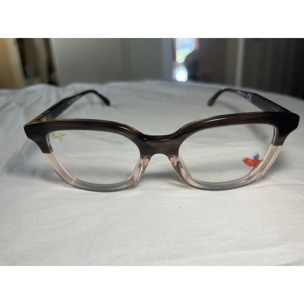 Maui Jim MJO 2206-44 Eyeglasses Crystal Brown Pink Clear Ombre 48-21-145